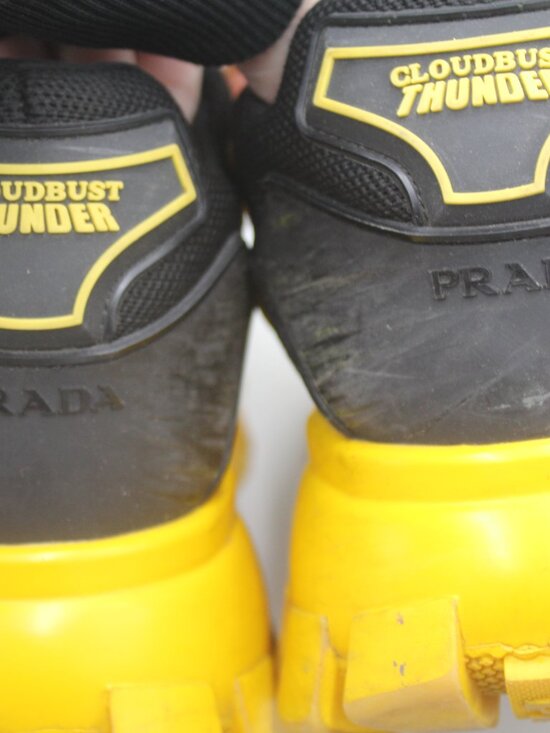 Prada Cloudburst Size 44 1191 Yellow Black Tennis Shoes Sneakers main image 8